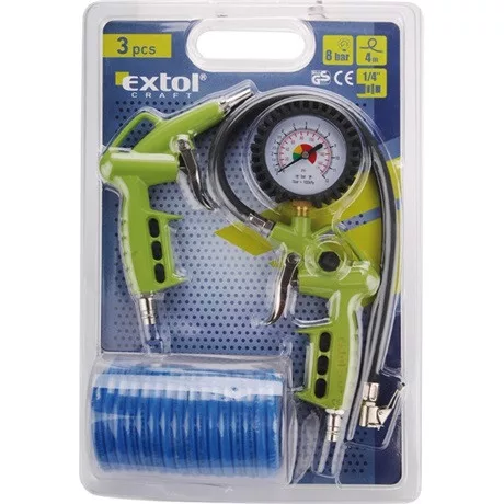 Extol Craft 99302 légkompresszor tartozék szett, 3db, 1/4" gyorscsatlakozó