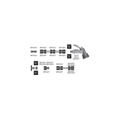 Extol Premium 8876061 kerti kifolyócsap, réz, tömlővéges, 3/4"