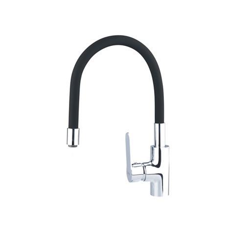 Balletto 81120 mosogató csaptelep hajlékony szilikon kifolyó csővel, 35mm, fekete