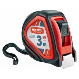   Extol Premium 8821023 mérőszalag, gumírozott, 1 stoppos, 3mx19mm