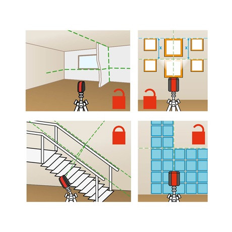 Extol Premium 8823306 lézeres vízszintező, zöld, 1h1v