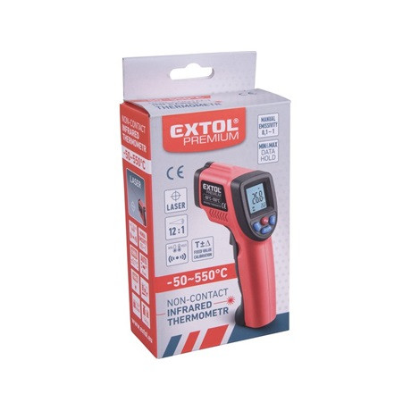 Extol Premium 8831302 infravörös, digitális hőmérő, lcd kijelző, nem lázmérő