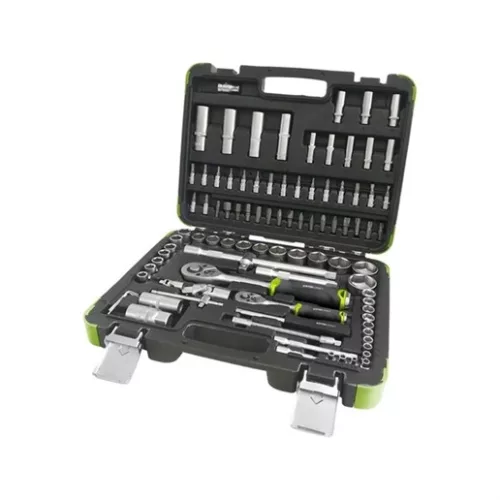 Extol Craft 918094 dugókulcs készlet, racsnis, 1/4" 1/2", 94db