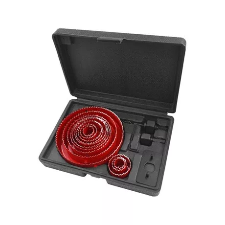 Extol Premium 8801605 körkivágó készlet, 17 db-os, műanyag, fa, gipszkarton