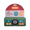 Extol Light 43453 sapka, piros/fehér/zöld, kötött, kivehető led homloklámpával