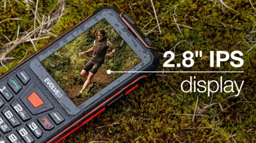 Evolveo STRONGPHONE W4  BLACK/RED mobiltelefon