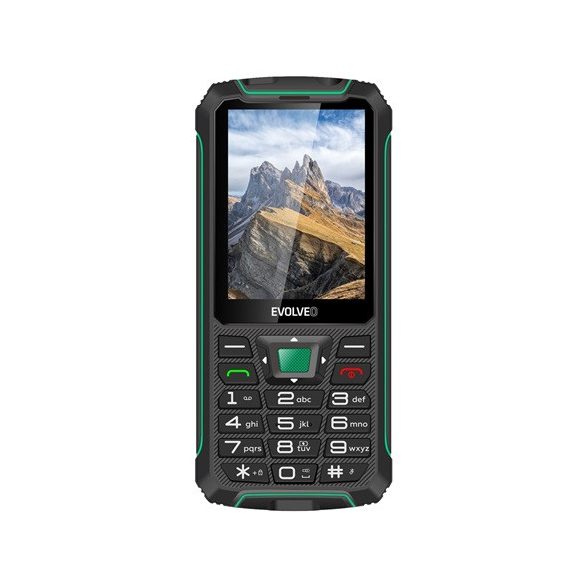 Evolveo STRONGPHONE W4  BLACK/GREEN mobiltelefon