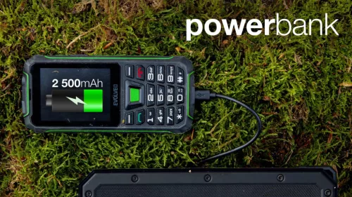 Evolveo STRONGPHONE W4  BLACK/GREEN mobiltelefon