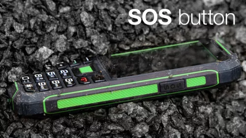 Evolveo STRONGPHONE W4  BLACK/GREEN mobiltelefon