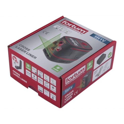 Fortum 4780208 lézeres vízszintező, automatikus, zöld, 1h1v