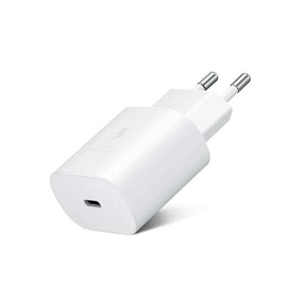 Samsung gyári USB hálózati töltő adapter Type-C bemenettel - 25W - EP-TA800EWE  PD.3.0 Super Fast Charging - fehér (ECO csomagolás)