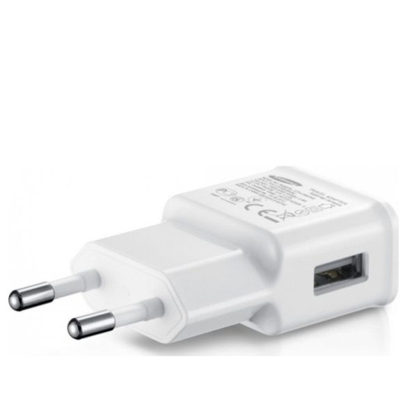 Samsung gyári USB hálózati töltő adapter - 5V/1,55A - EP-TA50EWE - fehér (ECO   csomagolás)