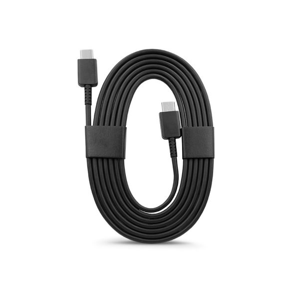 Samsung gyári USB Type-C - USB Type-C adat- és töltőkábel 180 cm-es vezetékkel -3A - EP-DW767JBE - fekete (ECO csomagolás)