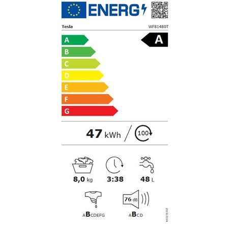 Tesla WF81480T mosógép elöltöltős