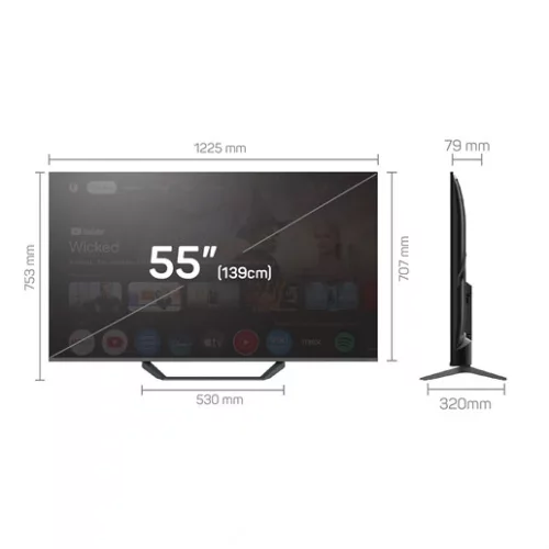 Tesla Q55E655GUS UHD QLED Google Smart TV