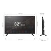 Tesla 32E655BHS hd google smart led tv