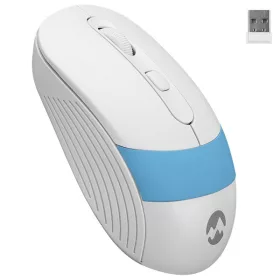   Everest Egér - SM-18 Blue (1600 DPI, 4gomb, optikai, fehér-kék)