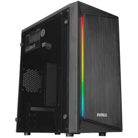   Everest Számítógépház -  BLAZON (200W táp; RGB; fekete; plexi; ATX; 1x80mm; 2xUSB2.0)