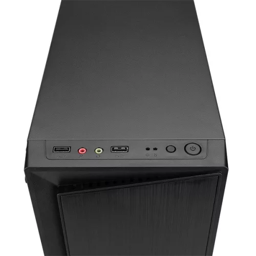 Everest Számítógépház -  BLAZON (200W táp; RGB; fekete; plexi; ATX; 1x80mm; 2xUSB2.0)
