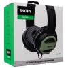 Snopy Fejhallgató - SN-101 BONNY Green (stereo, mikrofon, 3.5mm jack, 1m kábel, fekete-zöld)