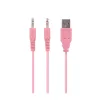 Snopy Fejhallgató - SN-GX82 PINKY (mikrofon, 3.5mm jack, hangerőszabályzó, nagy-párnás, 2m kábel, pink)