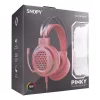Snopy Fejhallgató - SN-GX82 PINKY (mikrofon, 3.5mm jack, hangerőszabályzó, nagy-párnás, 2m kábel, pink)
