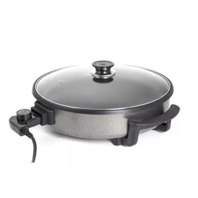   Floria ZLN4957 Kerek elektromos pizza serpenyő  - 36/38cm - 1500W - fekete