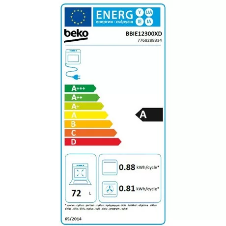 Beko BBIE12300XD sütő beépíthető elektromos