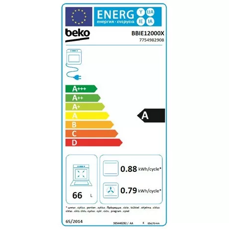 Beko BBIE12000X sütő beépíthető elektromos