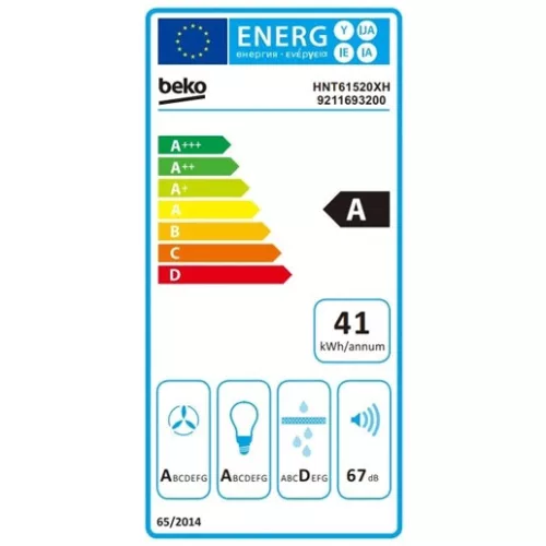 Beko HNT61520XH páraelszívó beépíthető