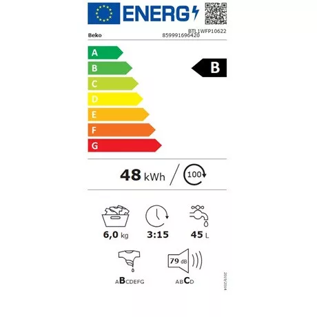 Beko BTL1WFP10622 mosógép felültöltős