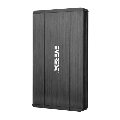 Everest Külső HDD Ház 2.5" - HDC-270 (USB-A 2.0, Max.: 1TB, ezüst)