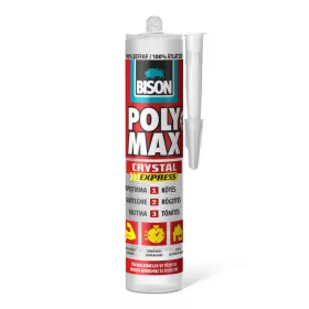   Bison BISON Poly Max kristálytiszta tömítő, SM polymer ragasztó, 300g (B25015)