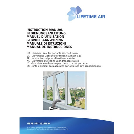 Lifetime Air 17834 kivezető szett mobilklímához