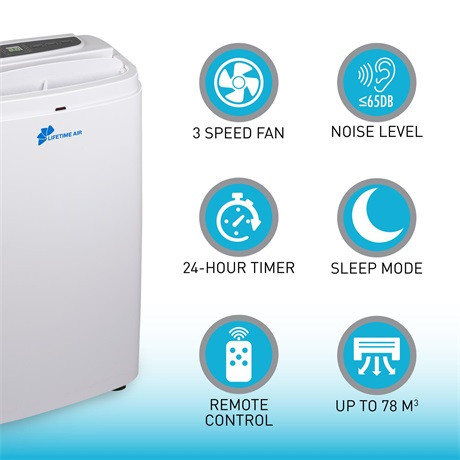 Lifetime Air 19455 mobil klíma 12000 btu párátlanító funkcióval