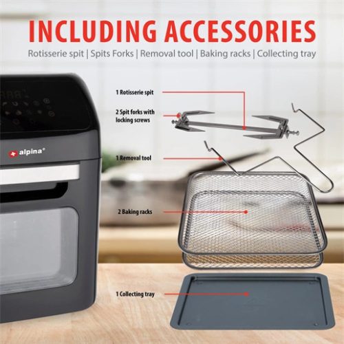 Alpina 19568 forrólevegős sütő