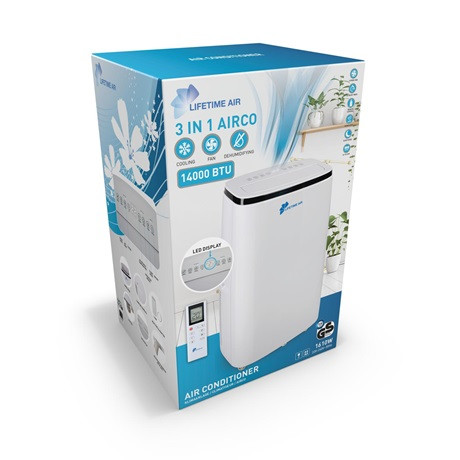 Lifetime Air 19587 mobil klíma 14000 btu párátlanító funkcióval