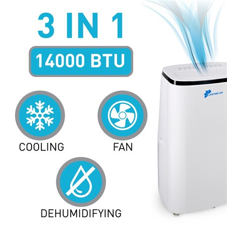Lifetime Air 19587 mobil klíma 14000 btu párátlanító funkcióval