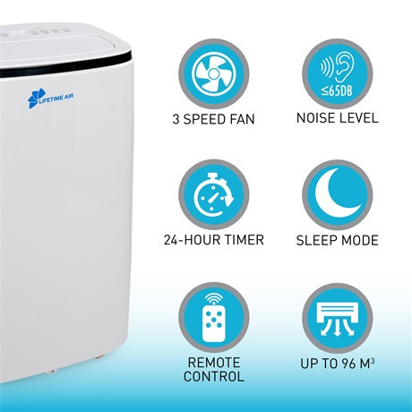 Lifetime Air 19587 mobil klíma 14000 btu párátlanító funkcióval