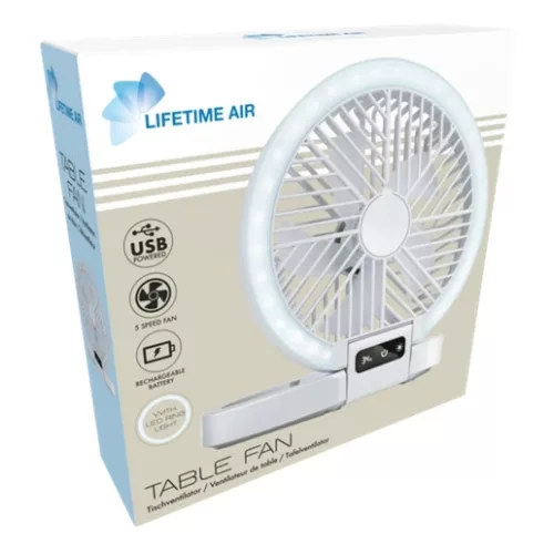 Lifetime Air 871125243648 ventilátor asztali akkumulátoros