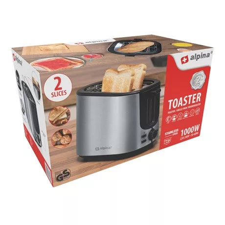 Alpina 47350 kenyérpirító inox
