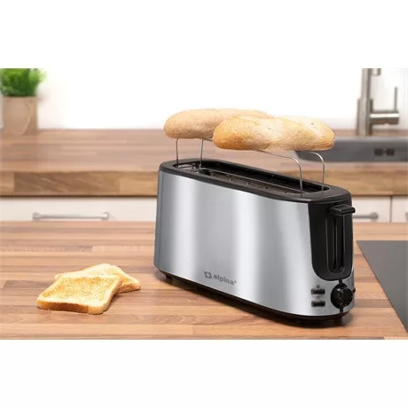 Alpina 47351 kenyérpirító hosszú szeletes inox