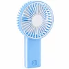 Kézi ventilátor - összehajtható - 2 x AA - 16 x 8,3 x 4,3 cm - kék/fehér (51106)