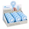 Kézi ventilátor - összehajtható - 2 x AA - 16 x 8,3 x 4,3 cm - kék/fehér (51106)