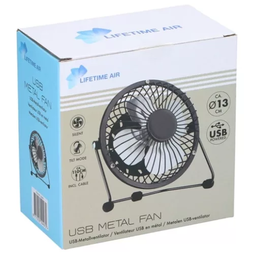 Lifetime Air 871125250407 asztali ventilátor 13 cm, usb