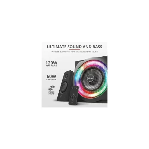 Trust 22944 Gaming GXT 629 Tytan 2.1 RGB Speaker Set