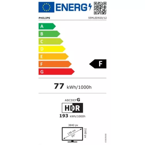 Philips 55MLED920/12 UHD Ambilight Smart QD Mini-LED TV