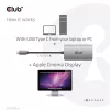 Club 3D Átalakító - CAC-1510-A (3.2 USB-C Gen 1 to DVI-D Dual Link, HDCP OFF, 4K30Hz)
