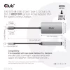 Club 3D Átalakító - CAC-1510-A (3.2 USB-C Gen 1 to DVI-D Dual Link, HDCP OFF, 4K30Hz)