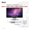 Club 3D Átalakító - CAC-1510-A (3.2 USB-C Gen 1 to DVI-D Dual Link, HDCP OFF, 4K30Hz)